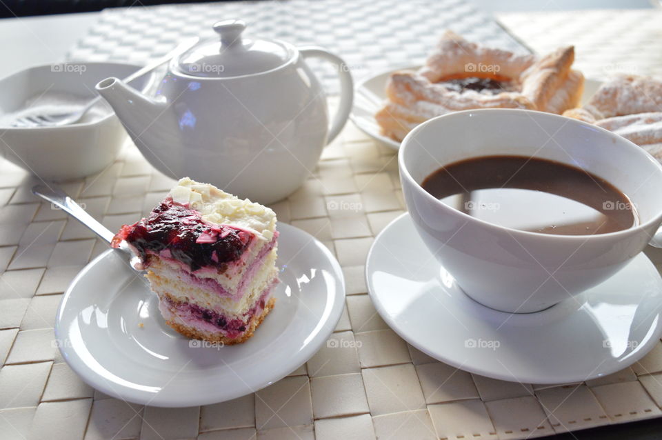 Close-up of breakfast