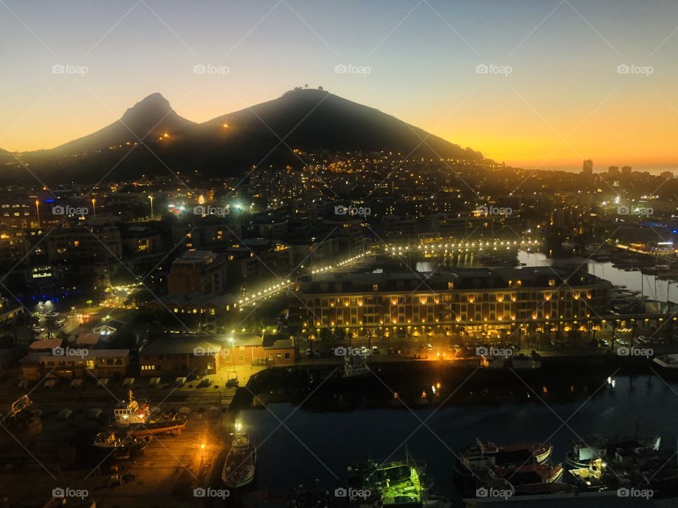 Sunset over Signal Hill 