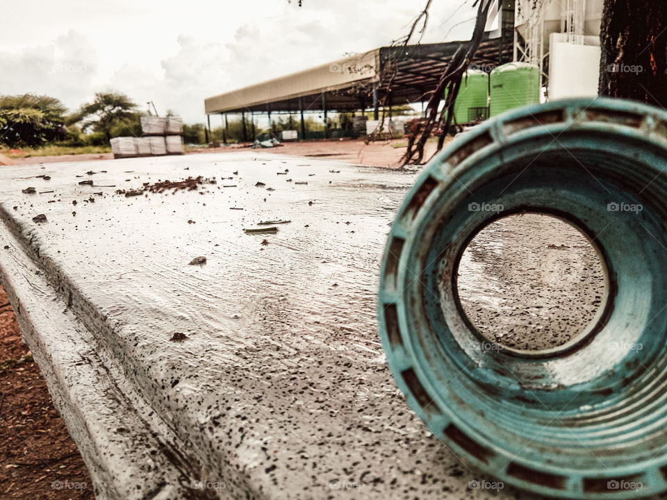 A view of a brick moulding firm