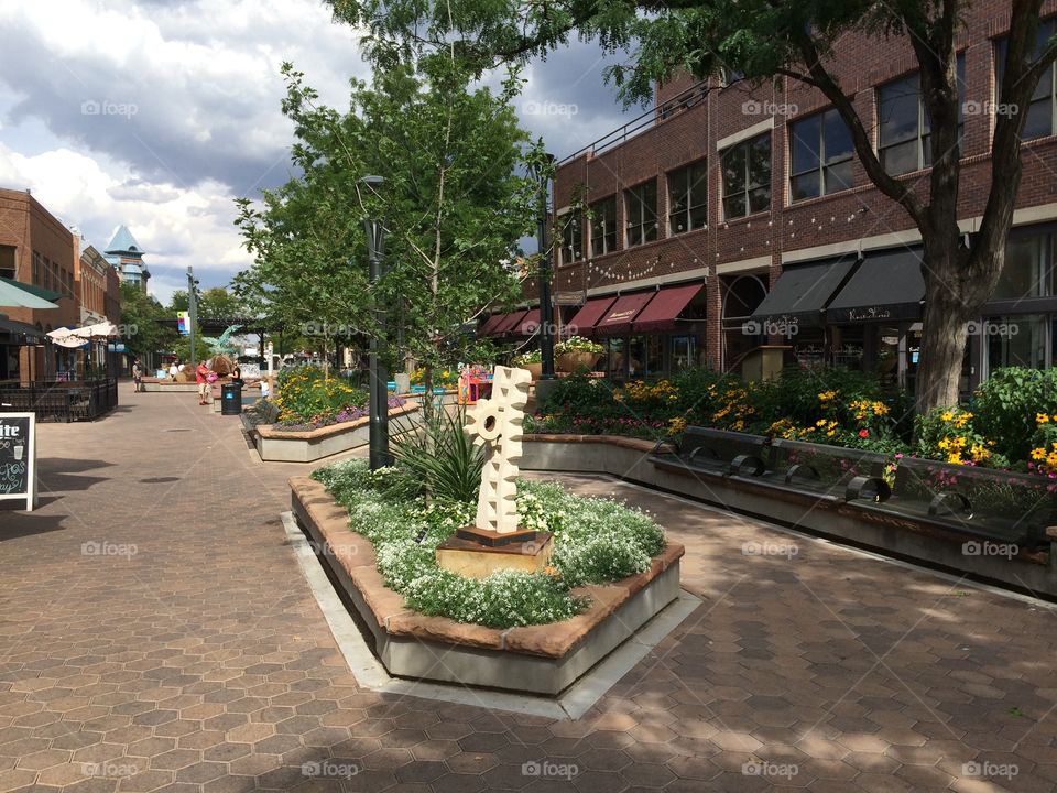 Old Town Square in Fort Collins, Colorado 