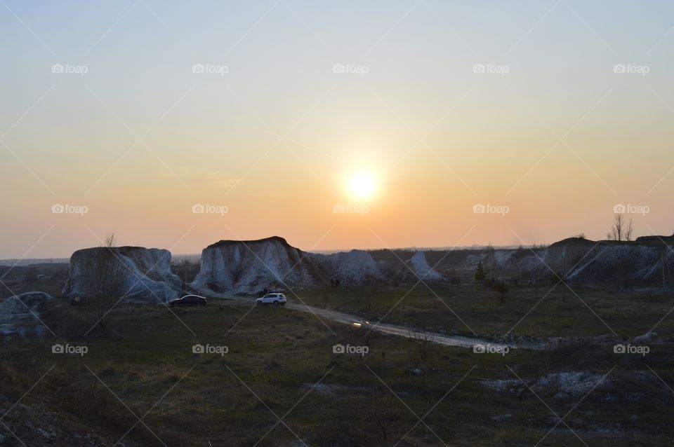 Landscape At Sunset