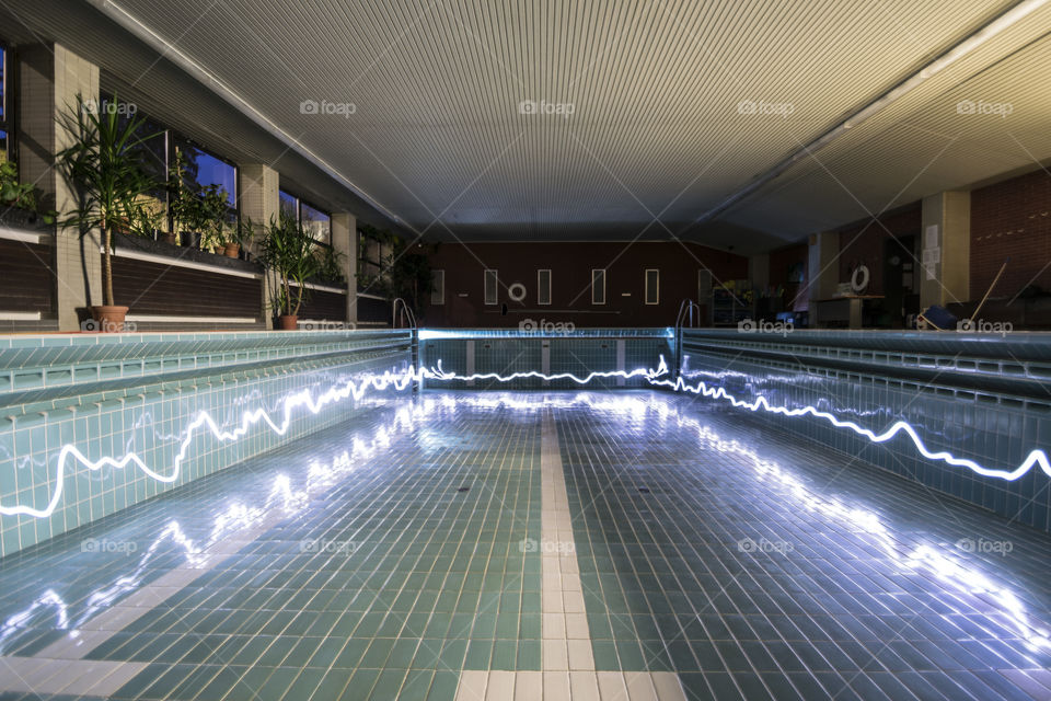 Swimmingpool With lights