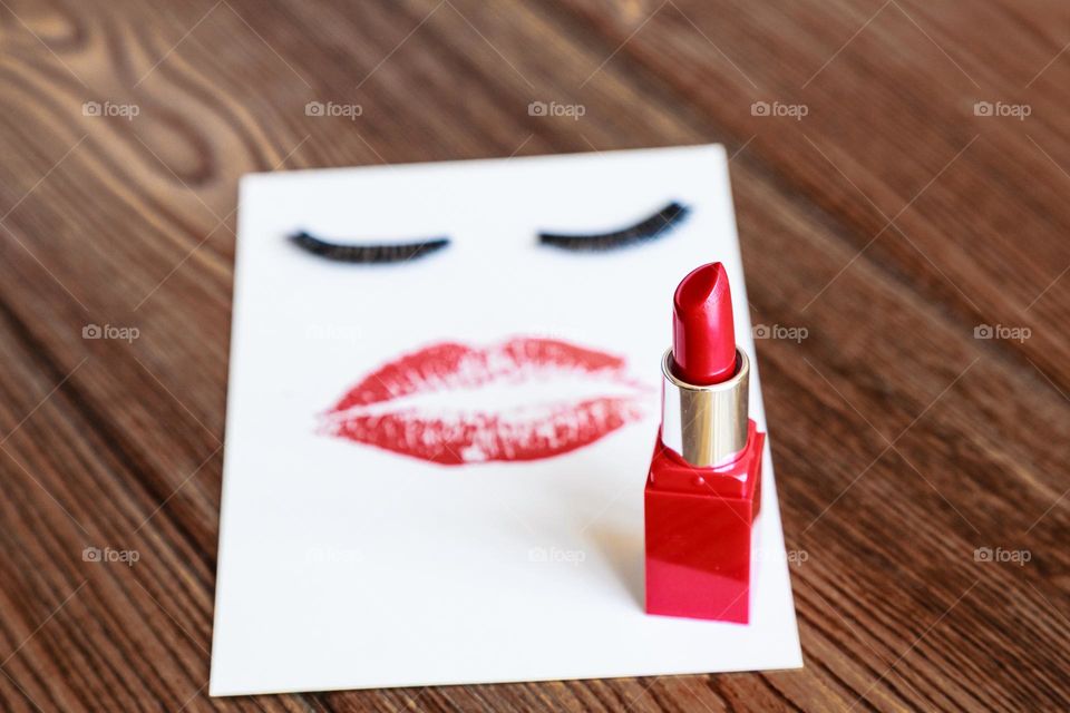 Red lipstick 