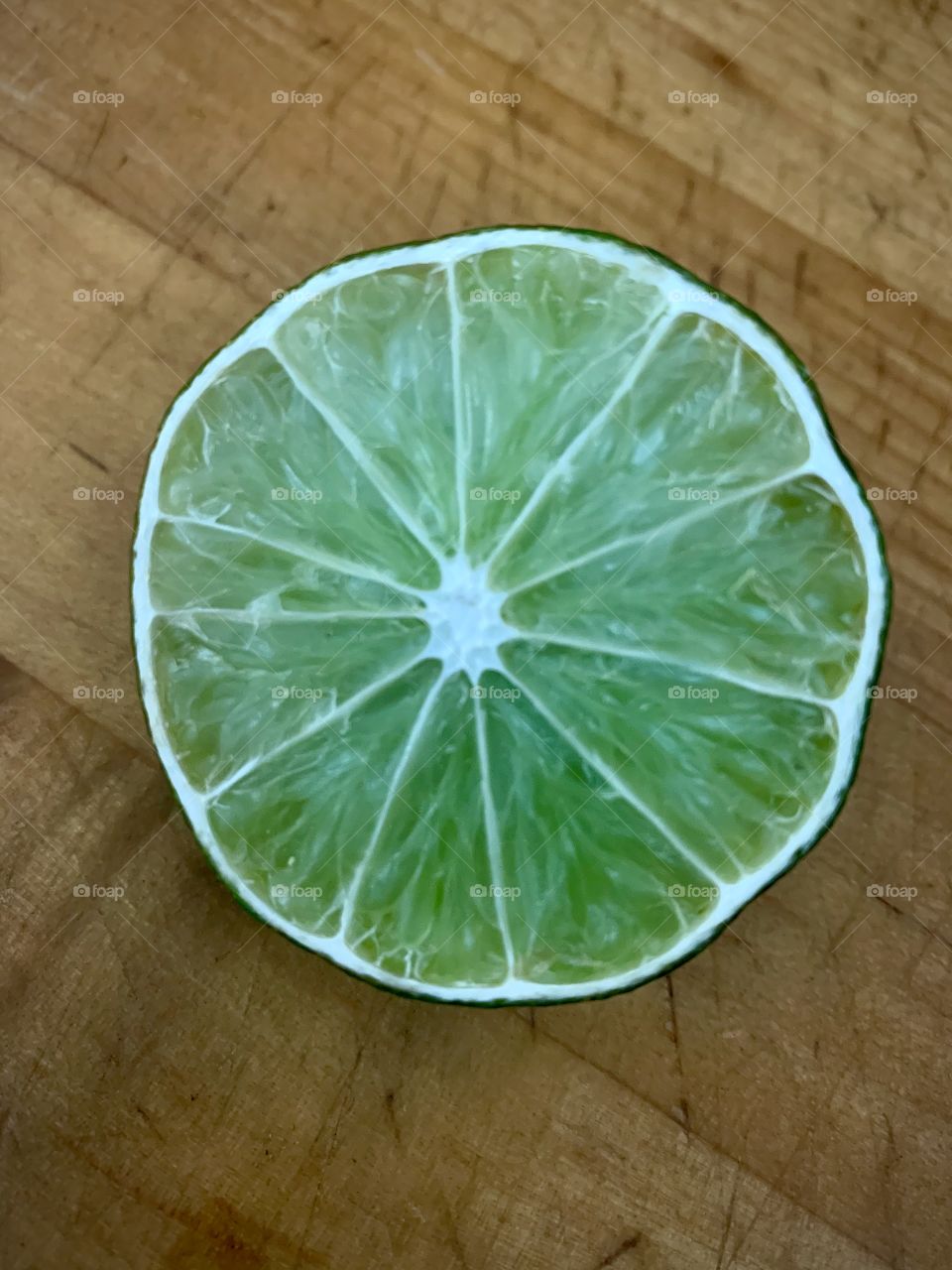 Lime cut in half