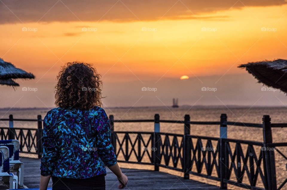 Sunset, Water, Sea, Beach, Dawn