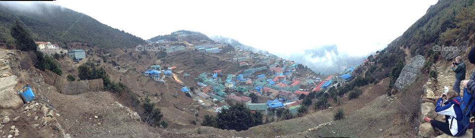 Mountain village in Nepal 