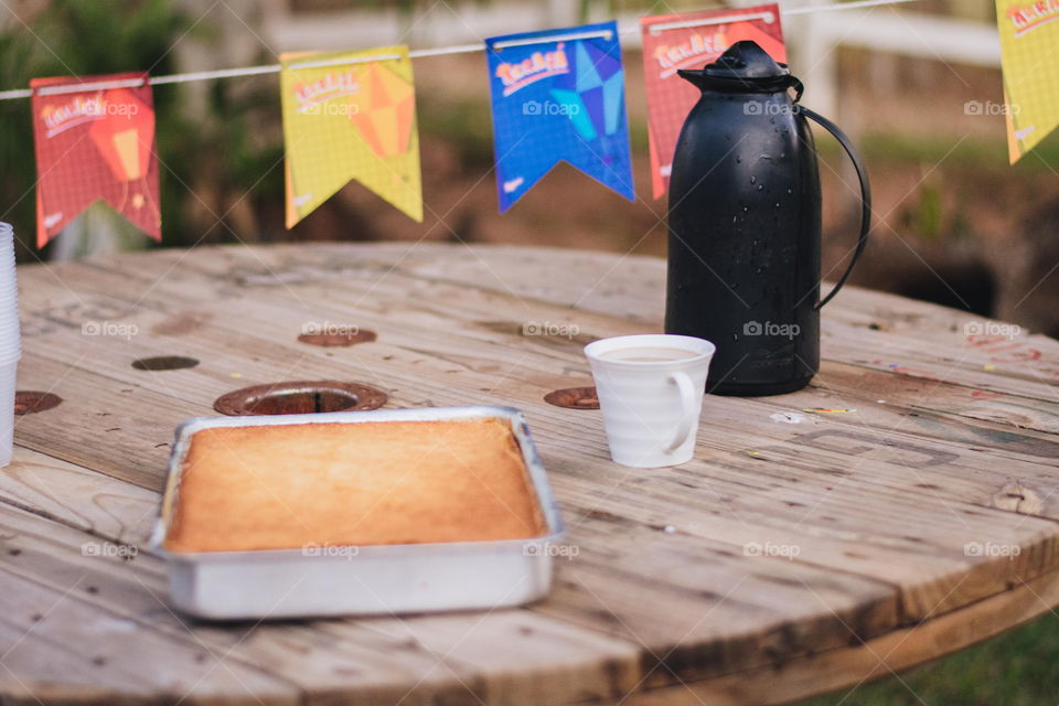 Afternoon coffee on the farm