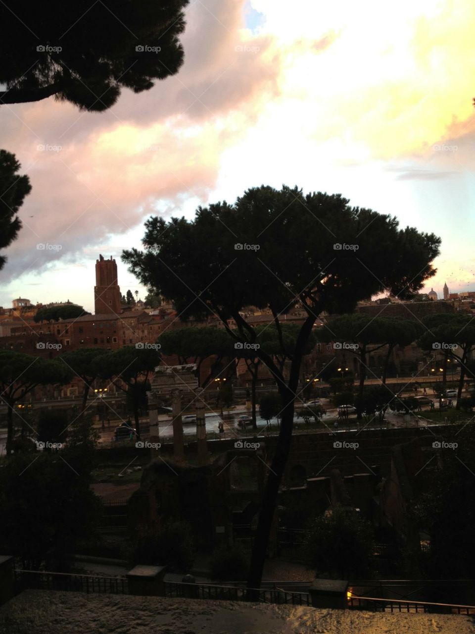 Sunset in Rome
