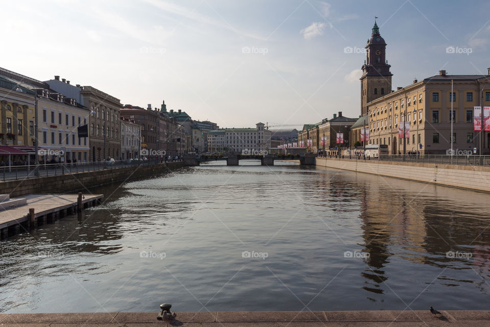 By the canals in Gothenburg Sweden 