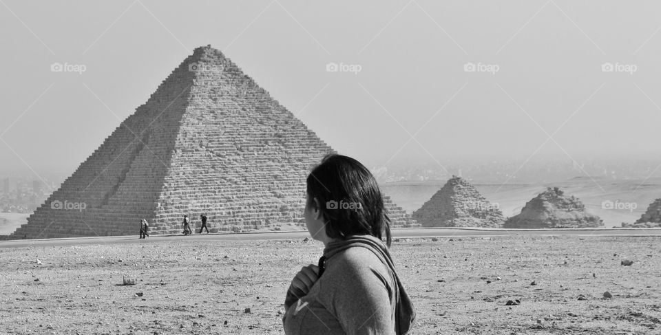 People, Pyramid, Sand, One, Child