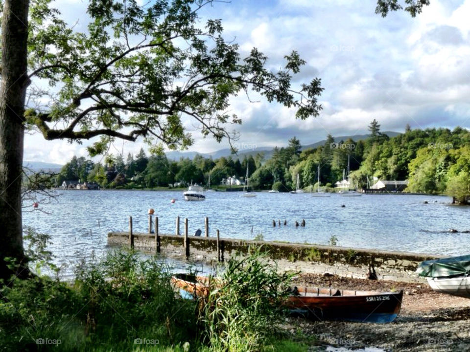 landscape summer boats england by llotter