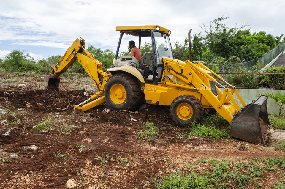 Loader Bucket Digging