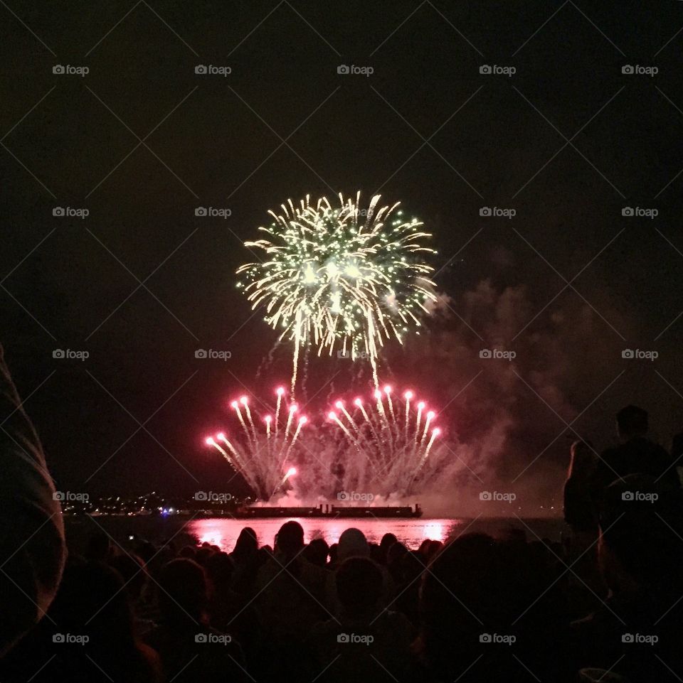 Fireworks at English bay 