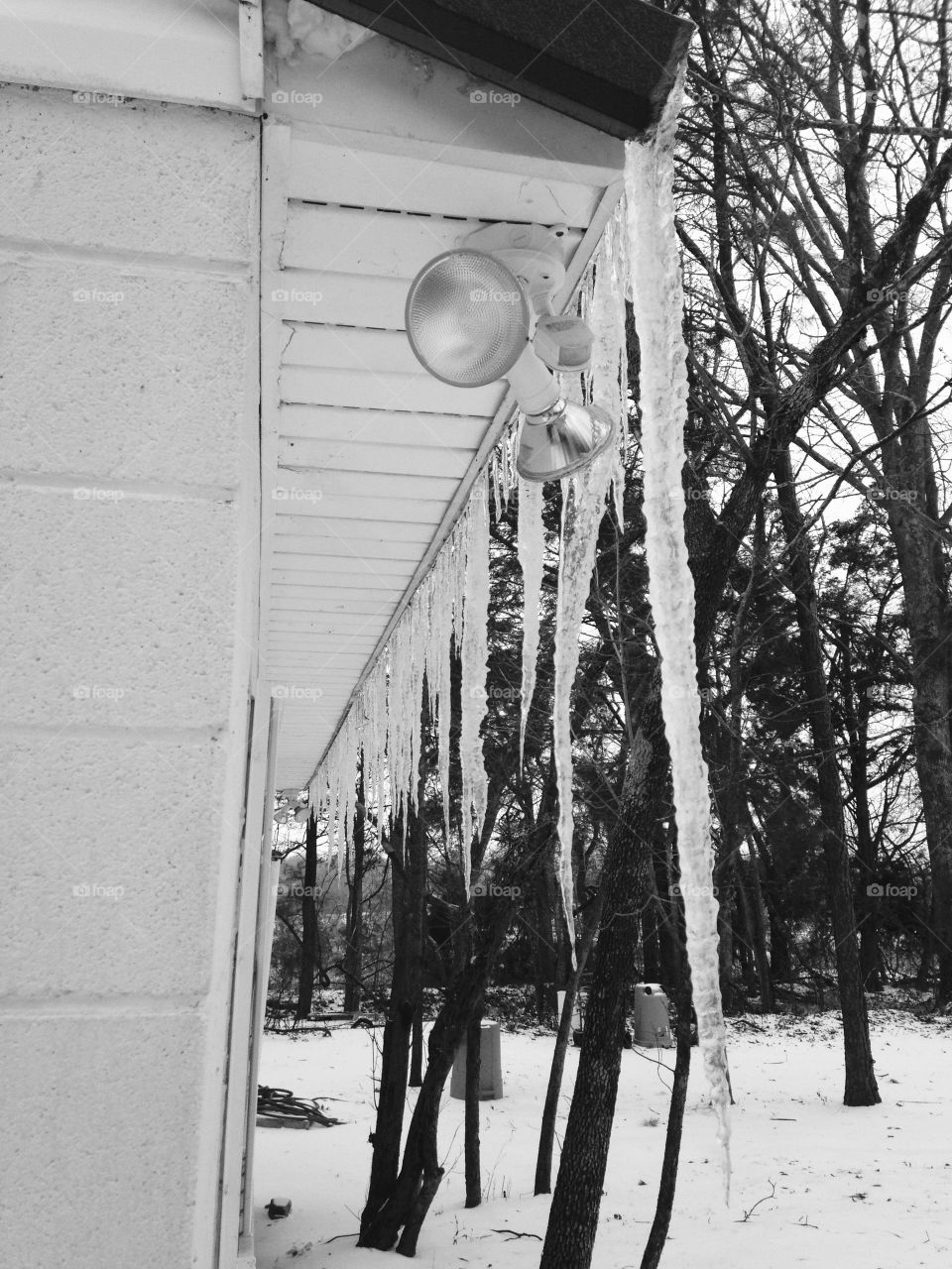 Icicles 
Black & white