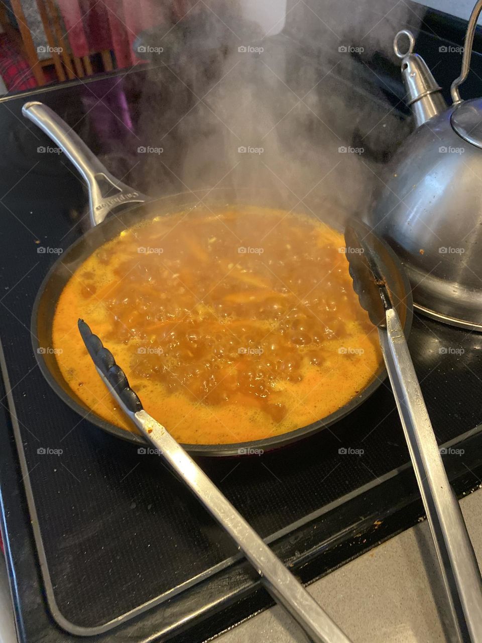 Boiling down some paella