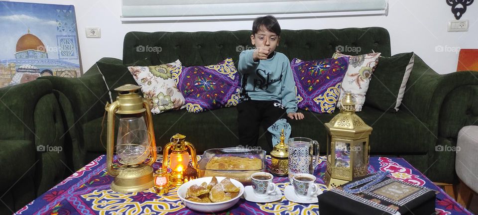 The atmosphere of Ramadan has a special flavor. I shared this picture with love