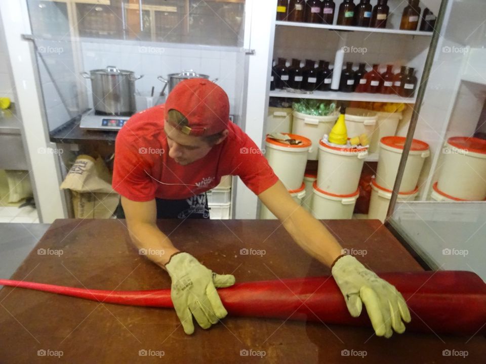 Making candy 