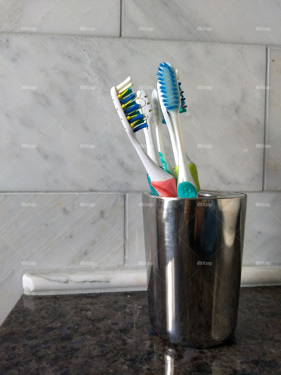 Toothbrushes In Repose