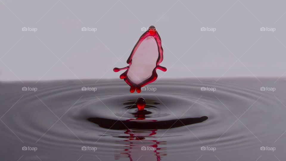 Water droplet collision