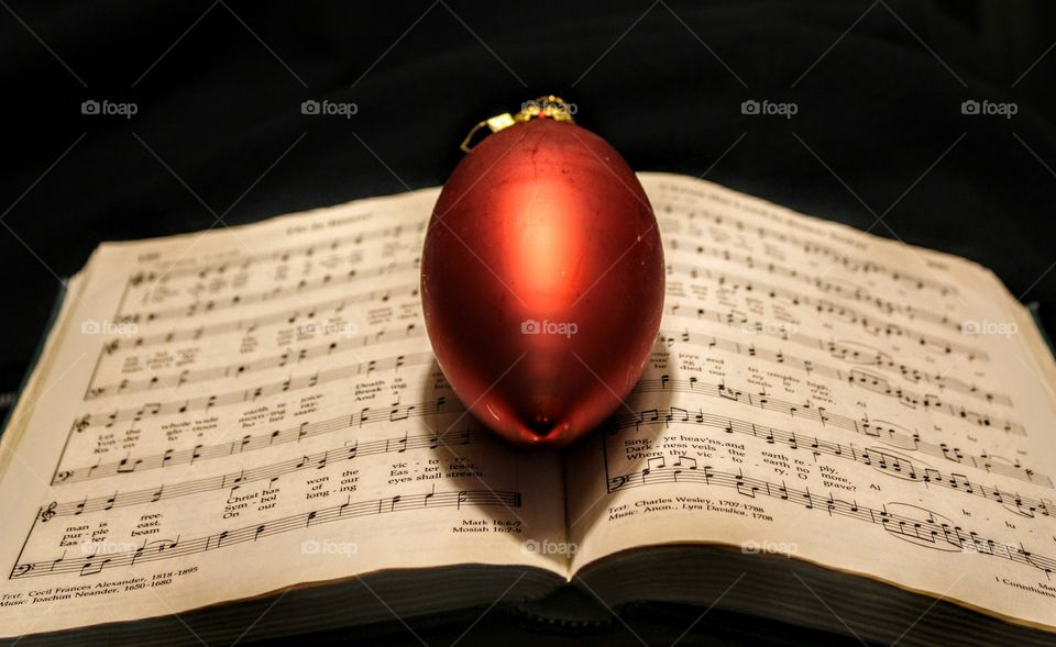 Christmas music book