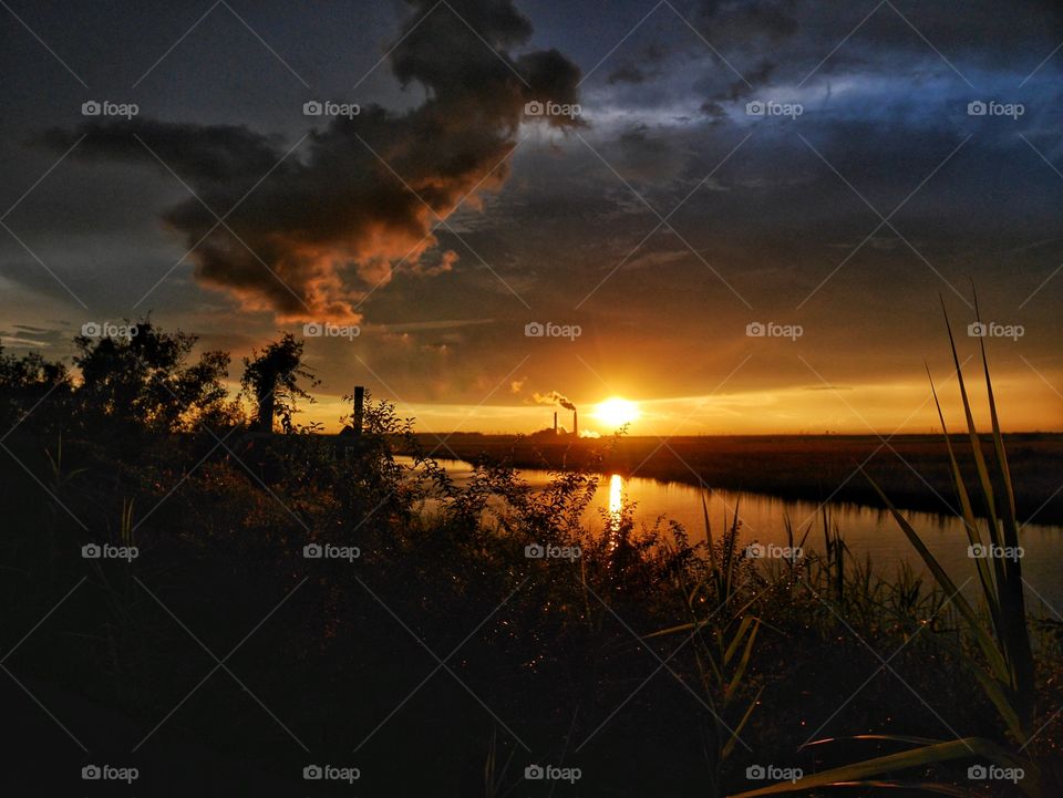 Sunset on the Bayou