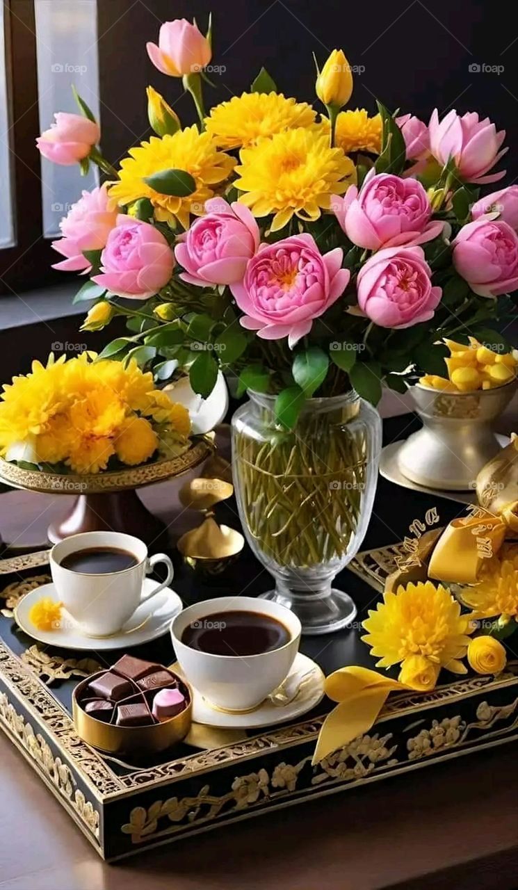 A very beautiful picture, and there is no better picture than it. There is no better picture of green herbs and colorful, red and white roses than it. Glory be to God, the natural and picturesque view, and there is no more