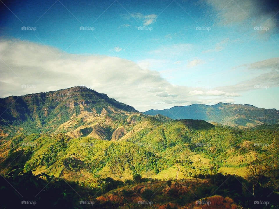 Up in the air. Khao kho in the Thailand