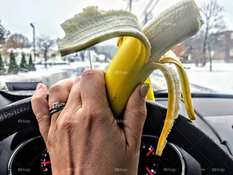 Healthy snack while driving