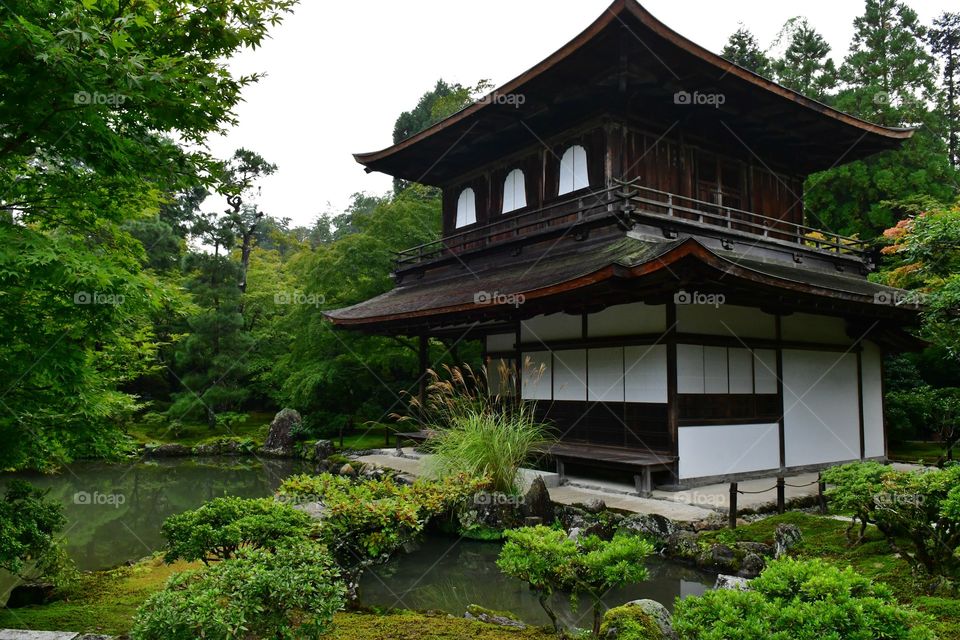 Japanese pagoda temple