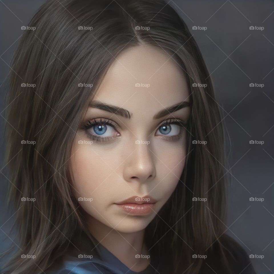 3d-image girl portrait