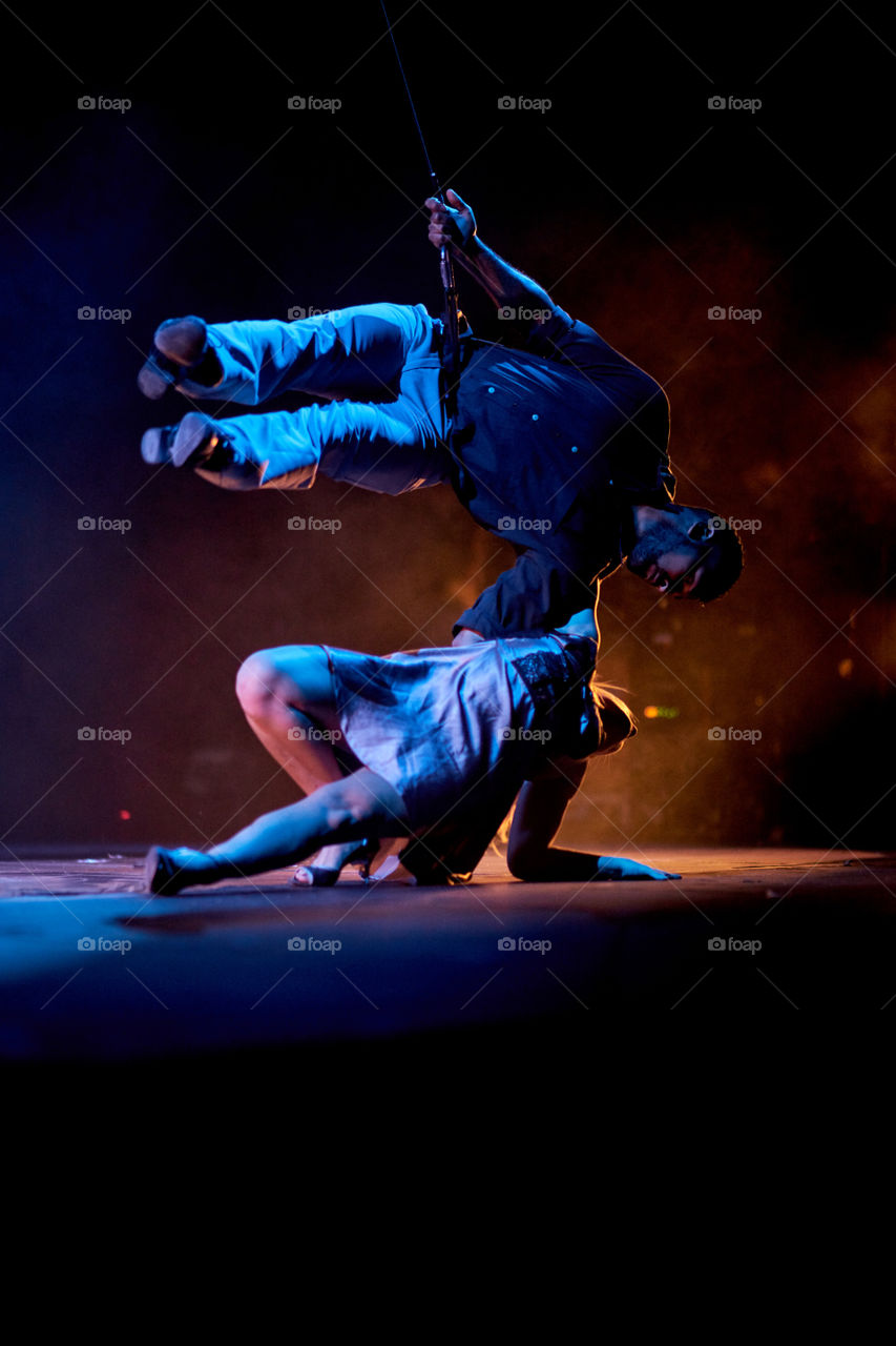 Aerial Tango dancers