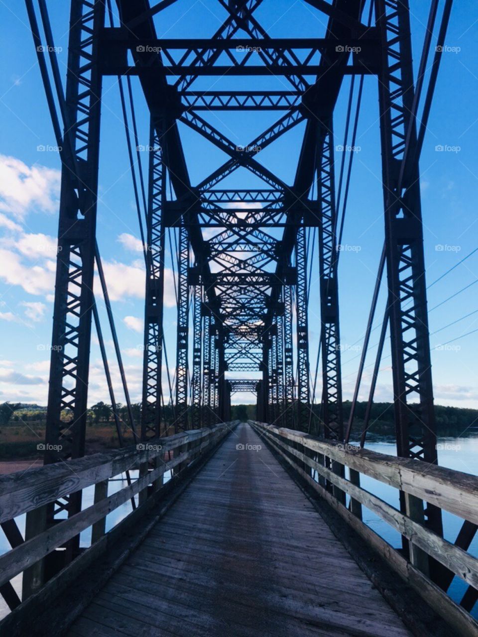 Old Metal Bridge - Red Cedar Bike Trail - Wisconsin, USA