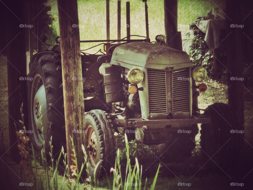 vintage tractor