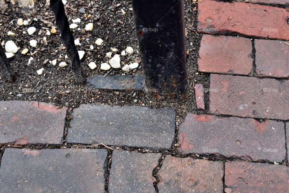 Brick sidewalk