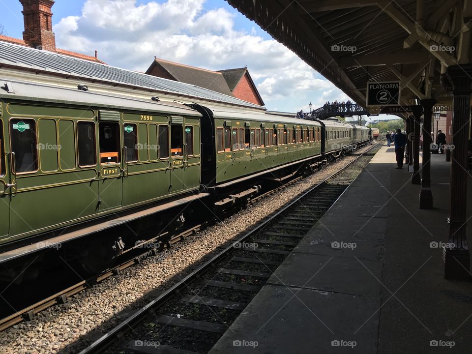 A train at Sheffield park station (bluebell railway)
