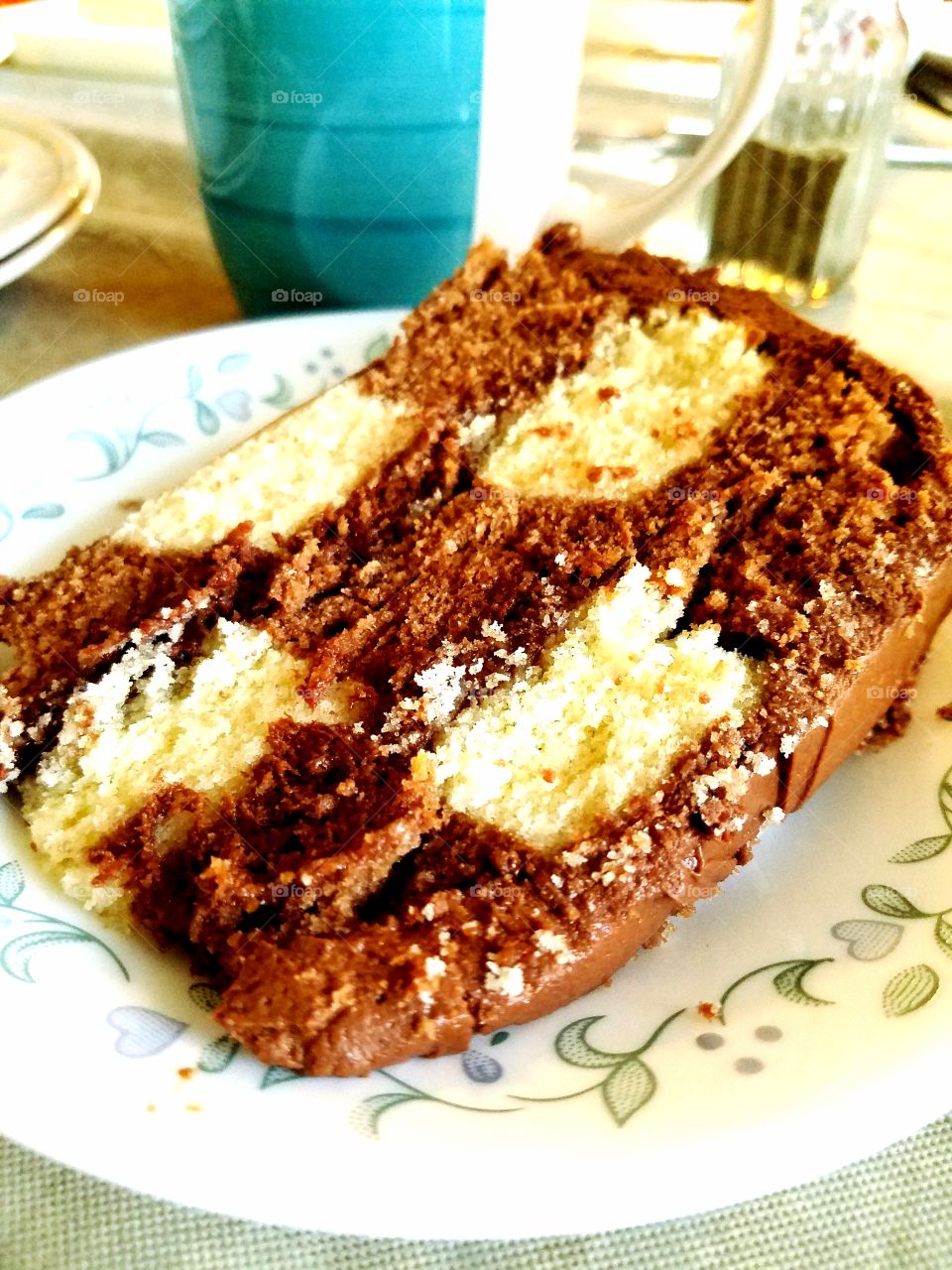 Grandma's homemade checkerboard cake