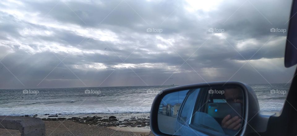 nice view of cloud and birds