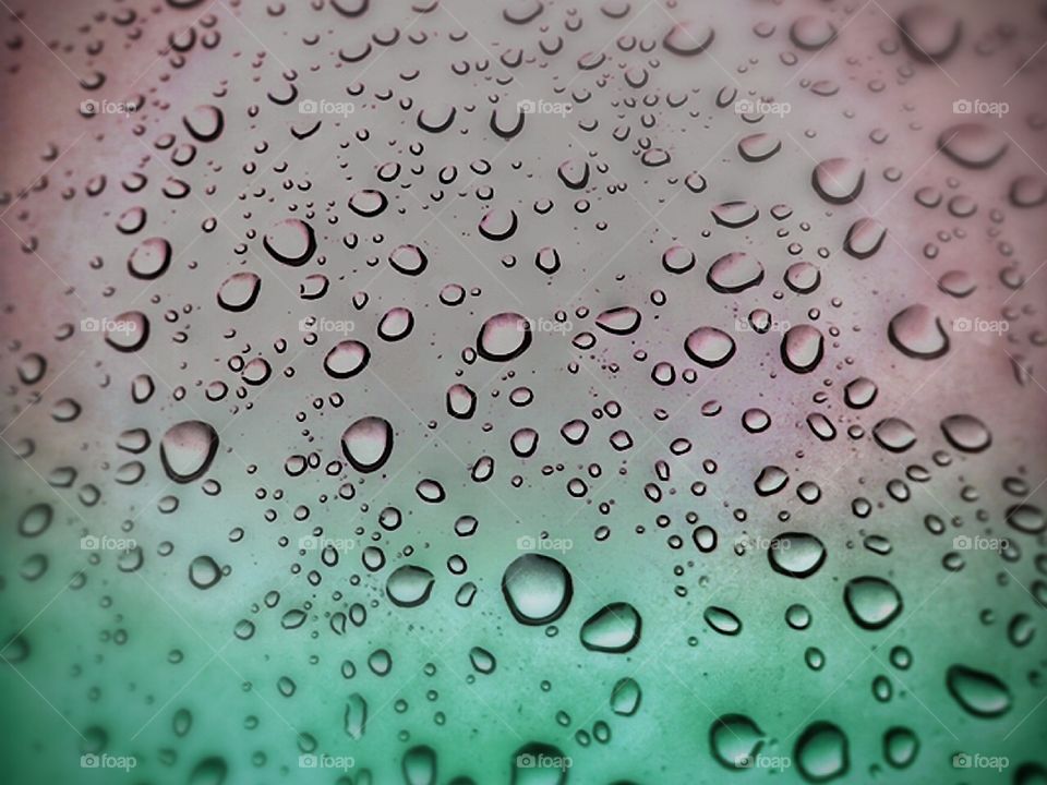Colorful raindrops 