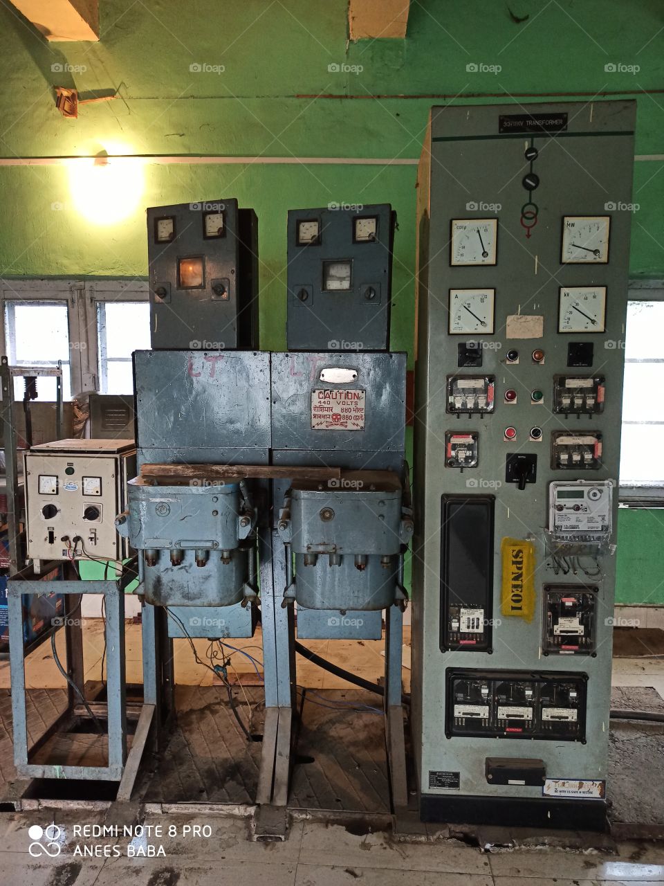 33kv Control & Relay Panel Board(C&R Panel) at a Power Recieving Sub Station in our Area in Kashmir Valley (33kv /11kv -Power Sub Stn).It is used to Monitor,control & operate 33kv Incoming Supply (remotely from Control Room) in 33kv Yards /Bay.