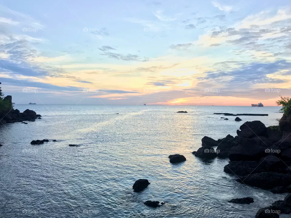 Sun set view