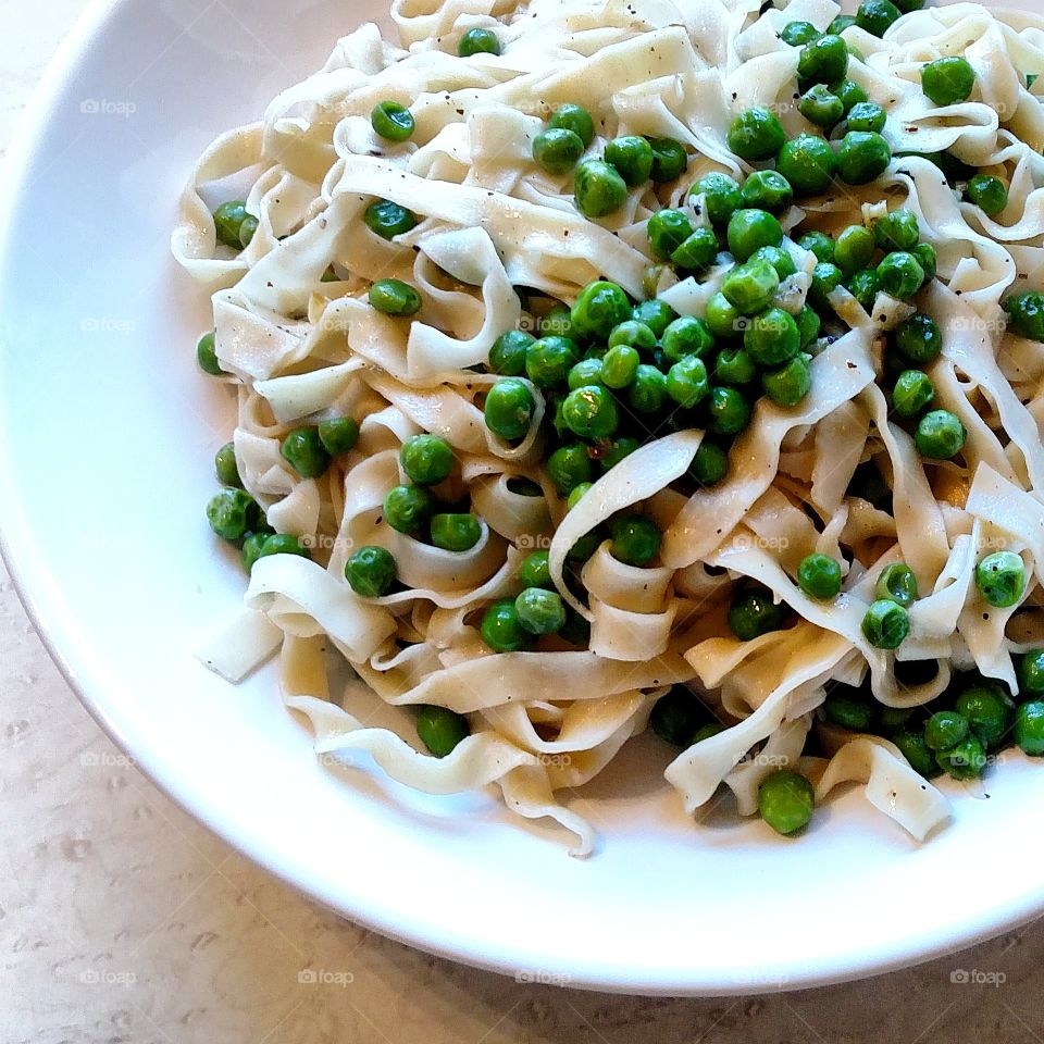 Pasta and Peas.