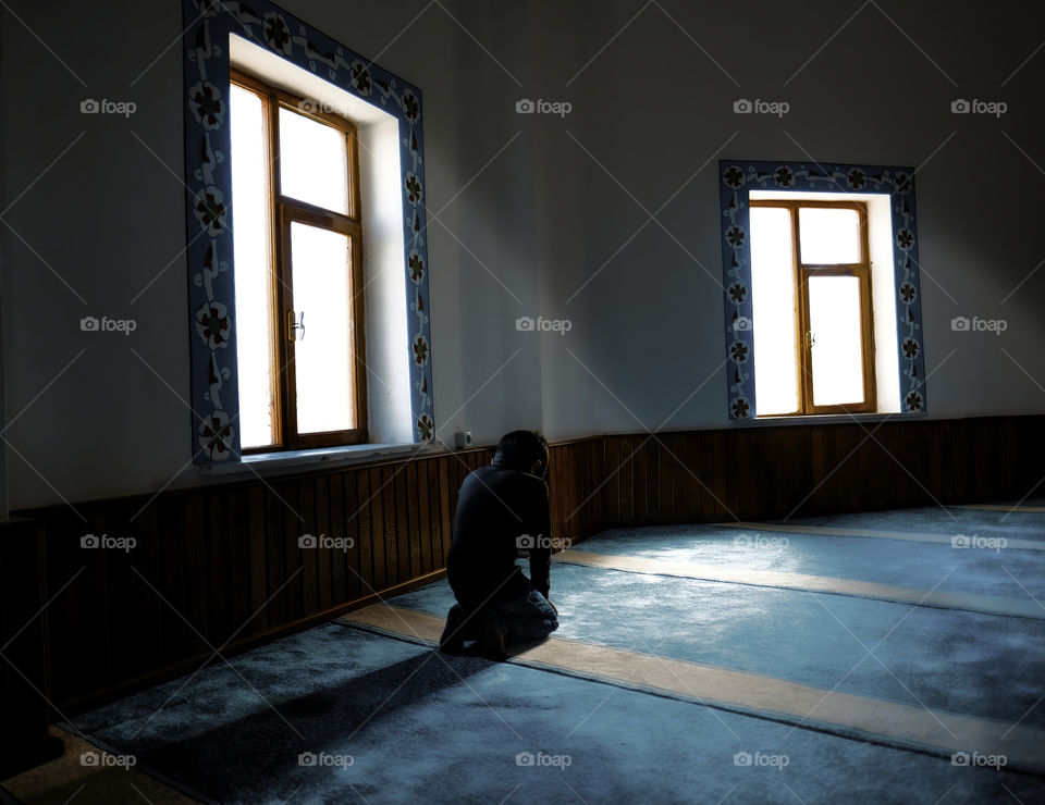 Boy praying