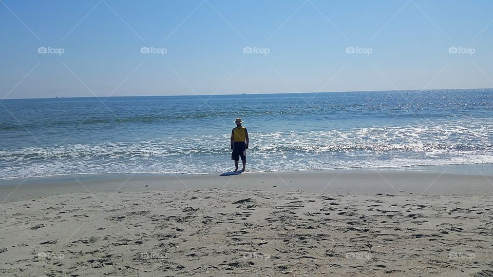 standing on the edge of the horizon