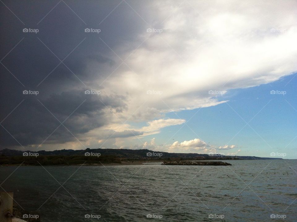 Clouds versus clear weather