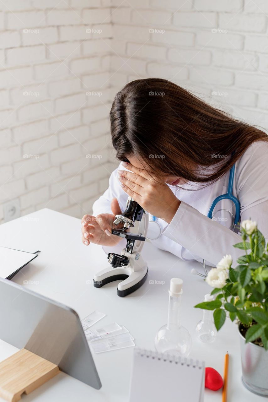 female doctor at workplace