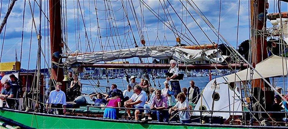 The „Hanse Sail“ is a big annual regatta in August in „Rostock“ and „Warnemünde“ by the „Baltic Sea“ in former „East Germany“ that attracts many boating enthusiasts and tourists. 2023. Hypnotic Productions