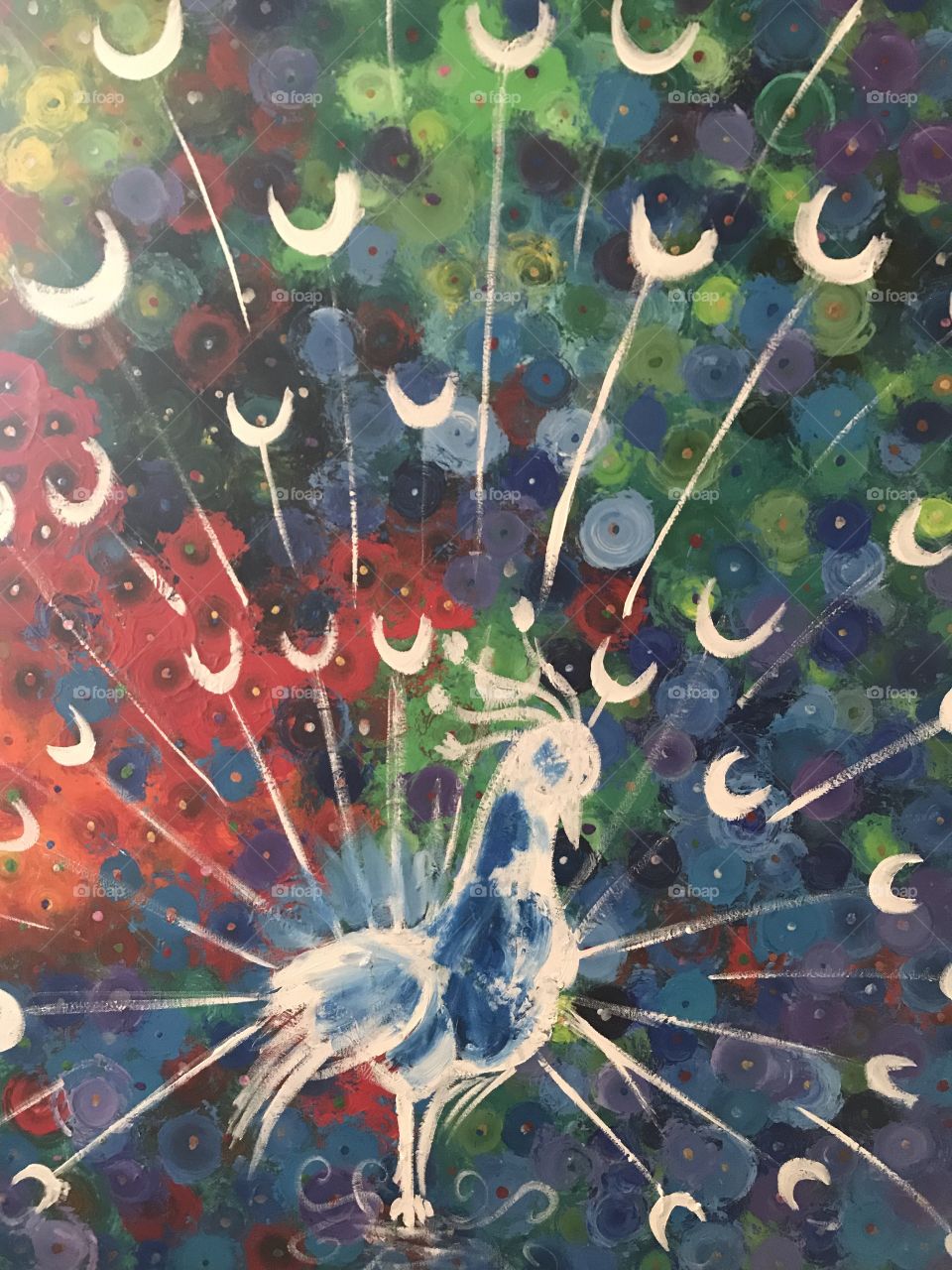 Peacock painting project part 1