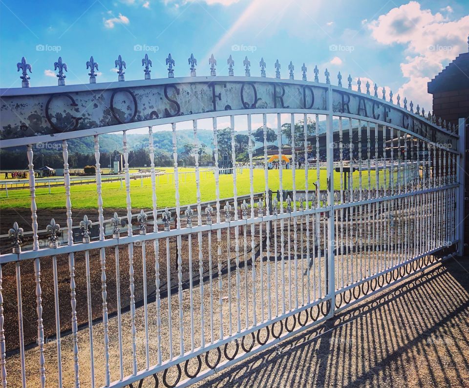 The Gate to the racetrack 