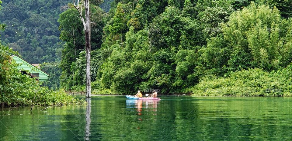 Lake kayaking