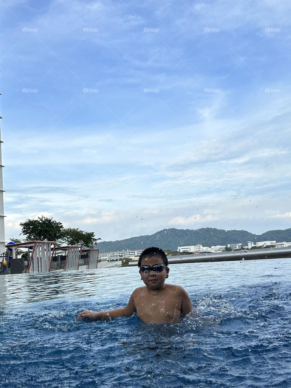 Fun in swimming pool 